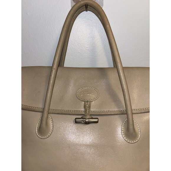 Longchamp Vintage Bag Model 2006 Roseau Excellent Condition Authentic France - Picture 3 of 15